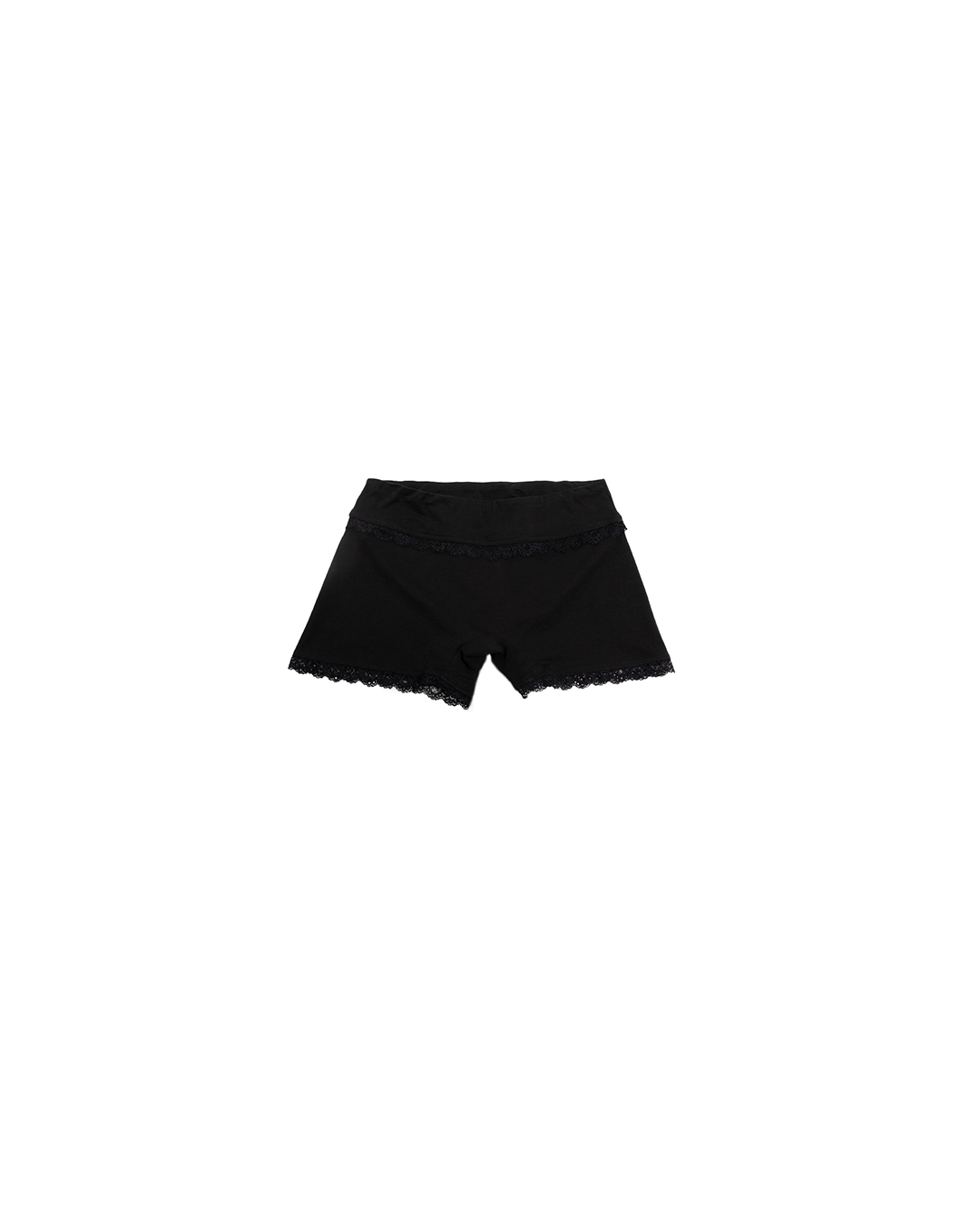 Prngrphy – "Thank God" Lace Trim Mini Shorts