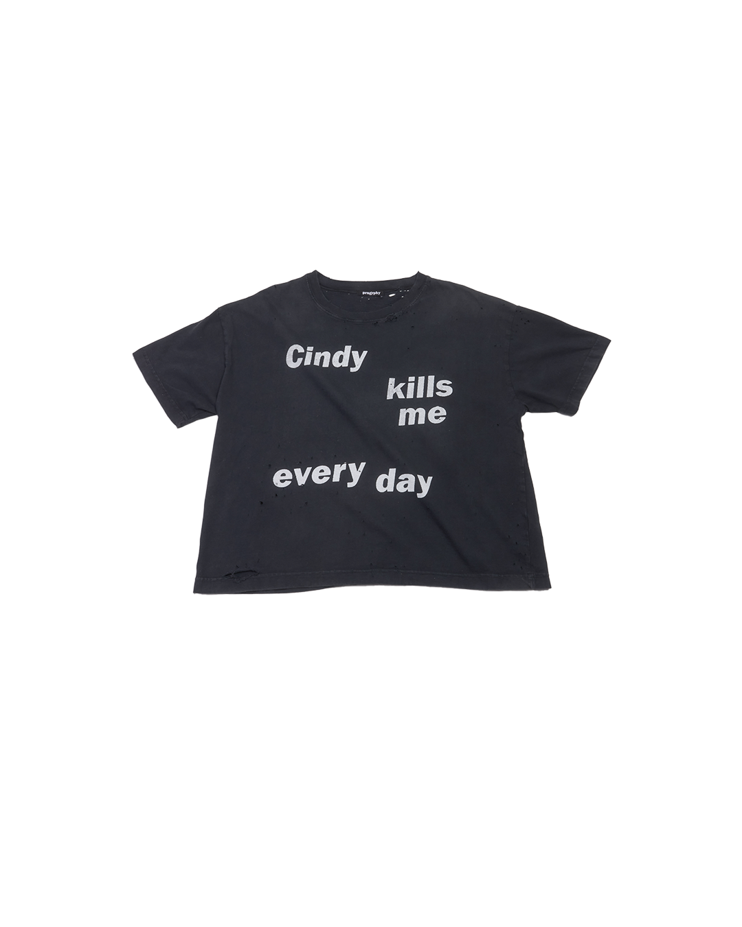 Prngrphy – “CINDY” Cropped Tee L