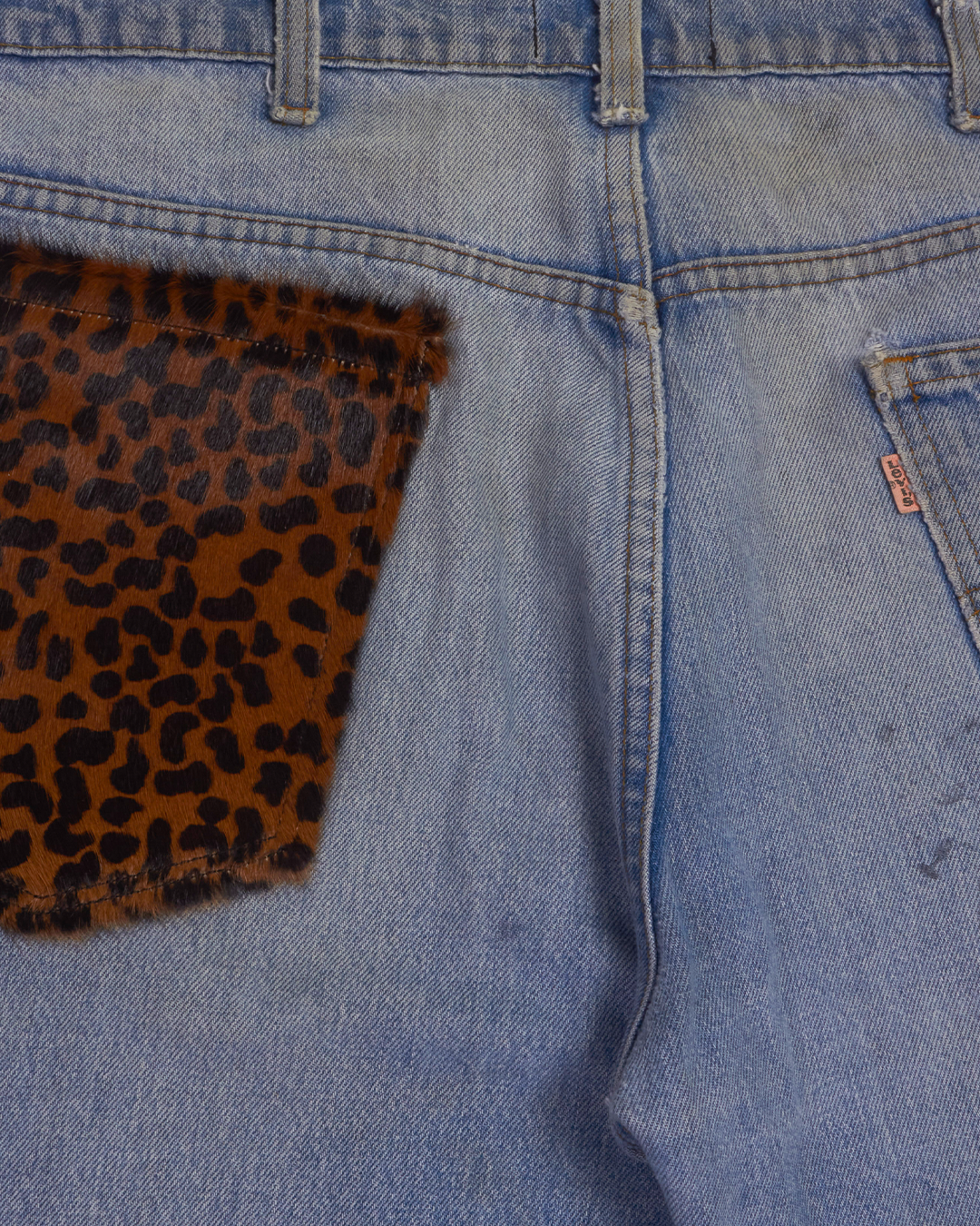 Prngrphy - Leopard Patch Denim 34