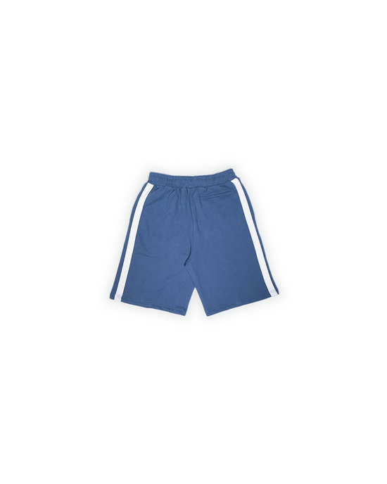 Blue Midnight Athletics Patched and Embroidered Track Shorts