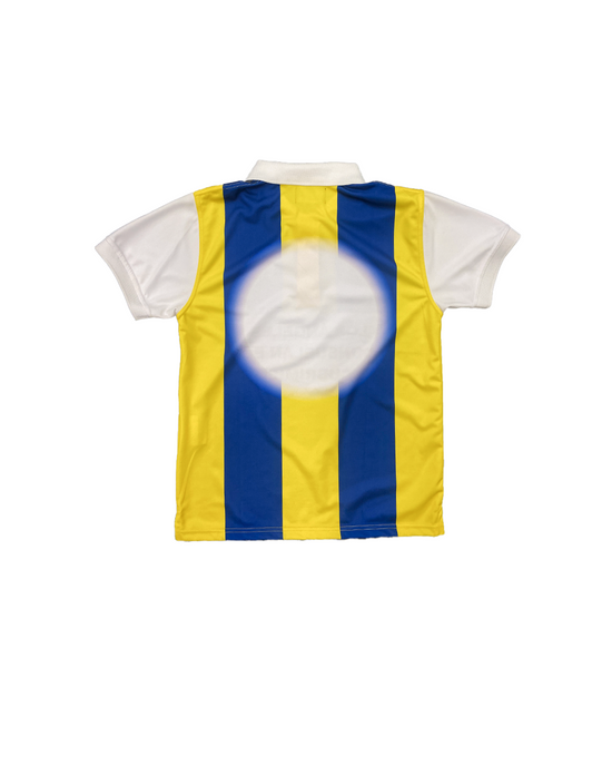 Liberal Youth Ministry Blue & Yellow Striped Polo