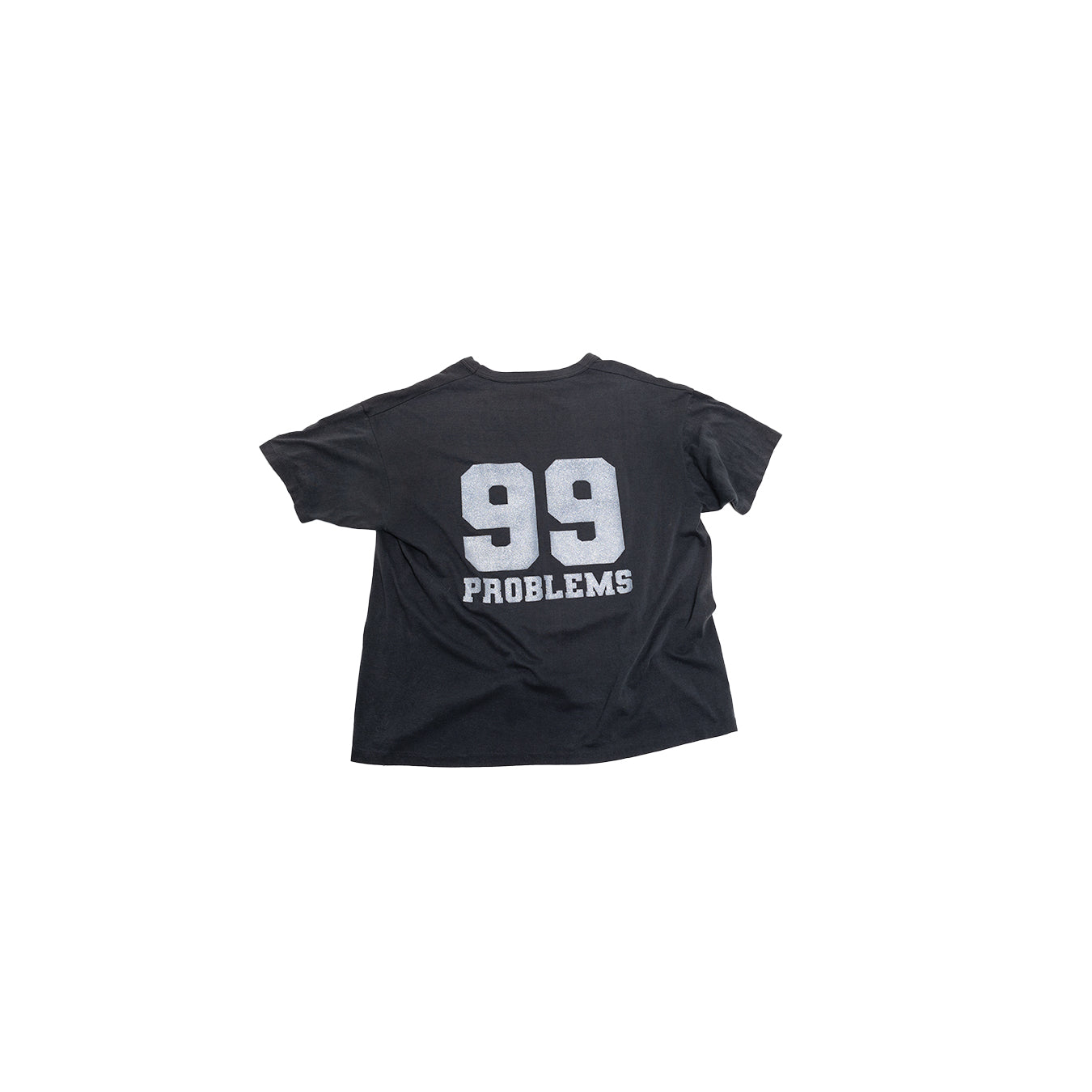 Prngrphy – Black Glitter Print "99 Problems" Vintage T-Shirt