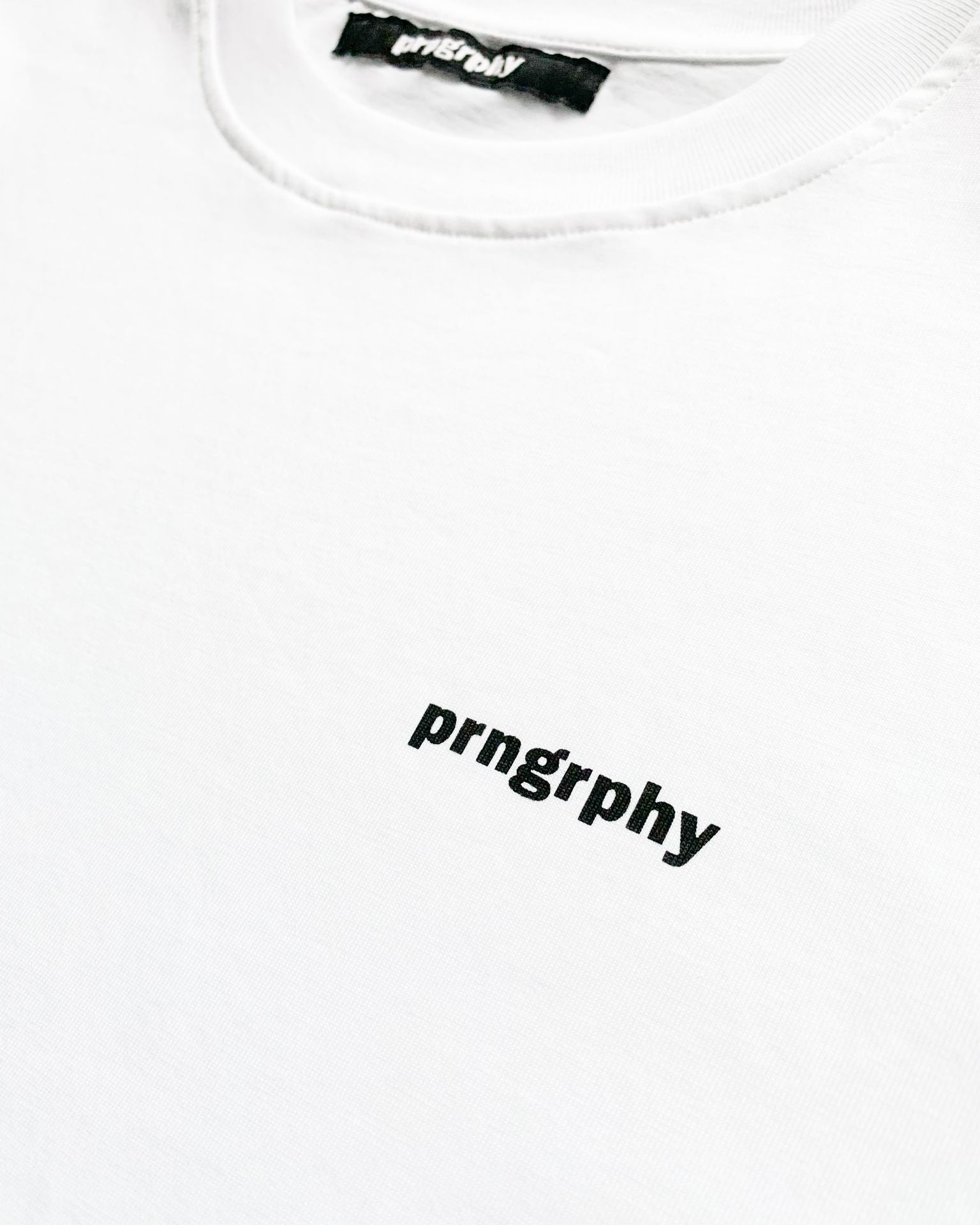 White Prngrphy Logo T-shirt