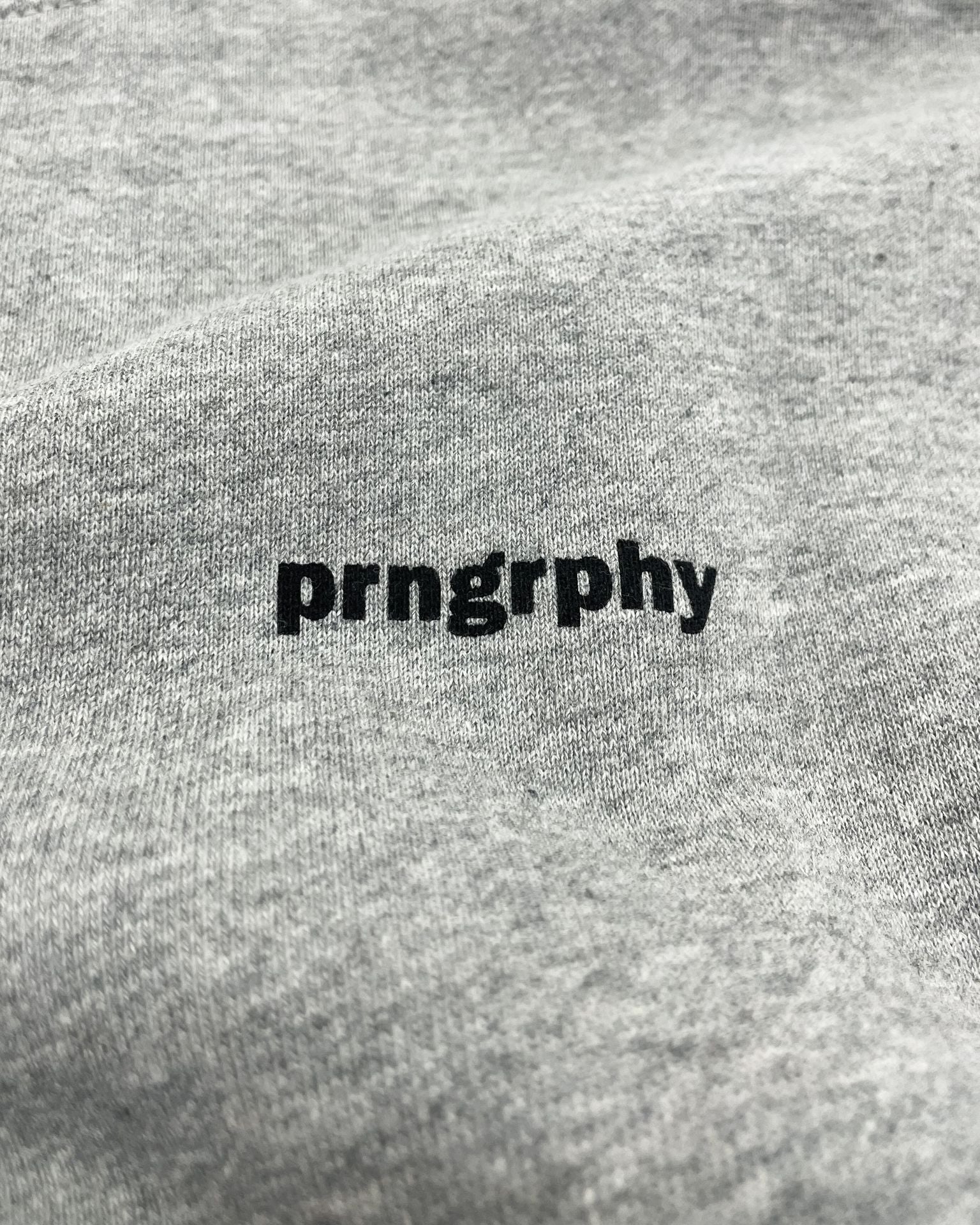 Grey Prngrphy Logo Hoodie